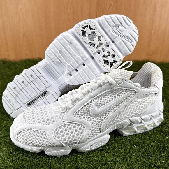 Nike Air Zoom Spiridon Cage 2 Triple White Running Shoes CJ1288-100 Men\'s Sz 9.5 main image 7